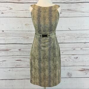 Muse animal print sheath dress